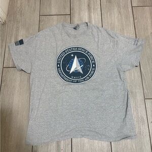 Gray “UNITED STATES SPACE FORCE” T-Shirt SIZE XL